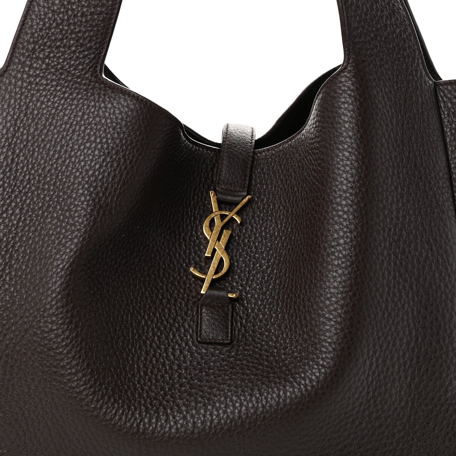 Saint Laurent Grained Deerskin Bea Tote Sweet Chocolate 8 of 12