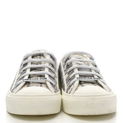 Christian Dior Canvas Oblique Walk'N'Dior Low Top Sneakers 39 Grey Stone 2 of 11