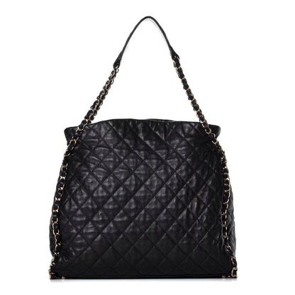 Chanel Calfskin Quilted Large Chain Me Hobo Black 1 of 8