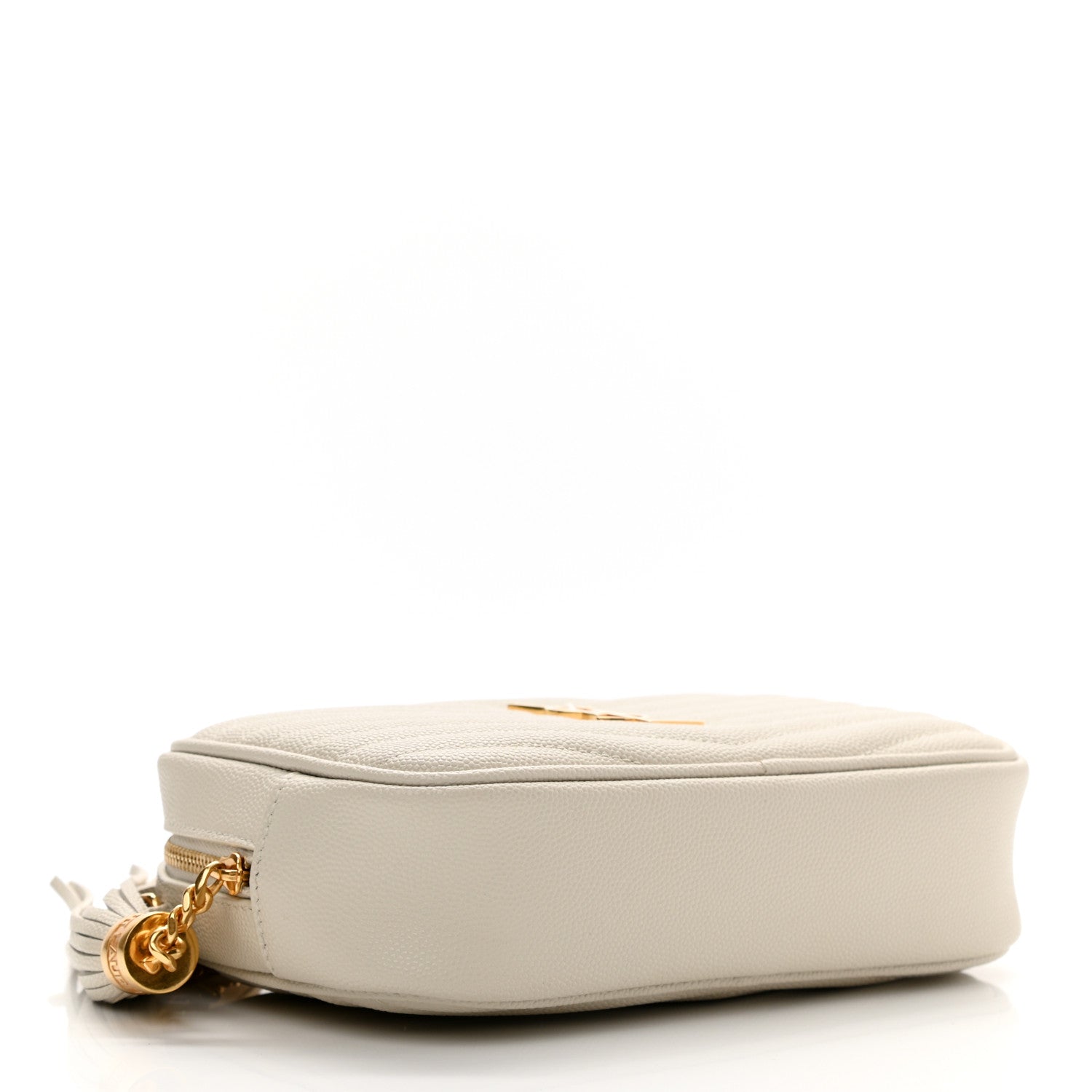 Saint Laurent Grain De Poudre Matelasse Monogram Mini Lou Camera Bag Crema Soft 3 of 10