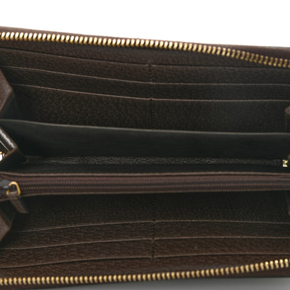 Gucci GG Supreme Monogram Web Ophidia Zip Around Wallet Brown 5 of 11
