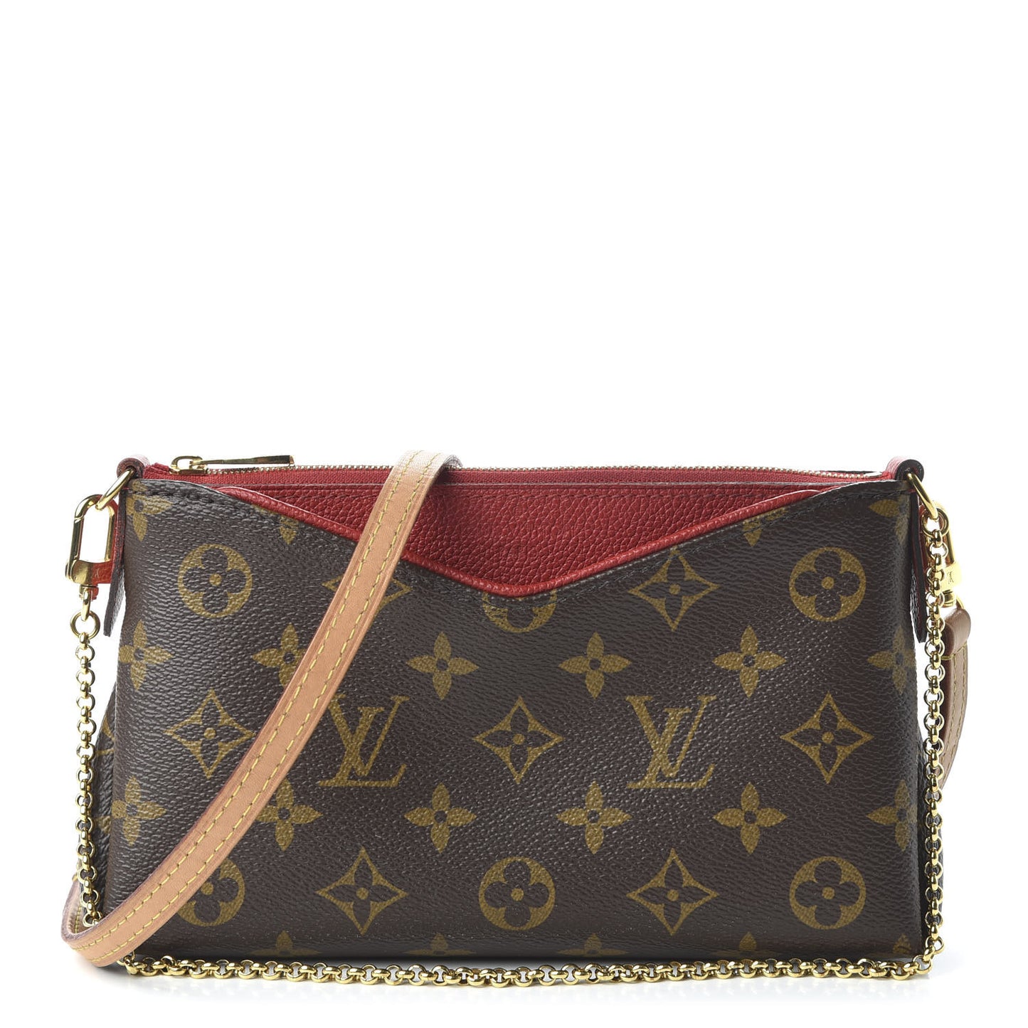 Monogram Pallas Clutch Cherry