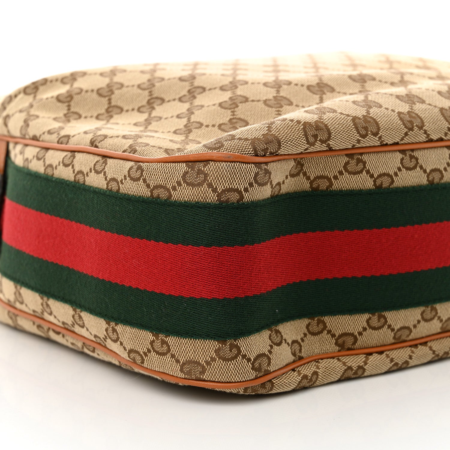 Gucci Monogram Medium Heritage Shoulder Bag Light Tobacco 9 of 10