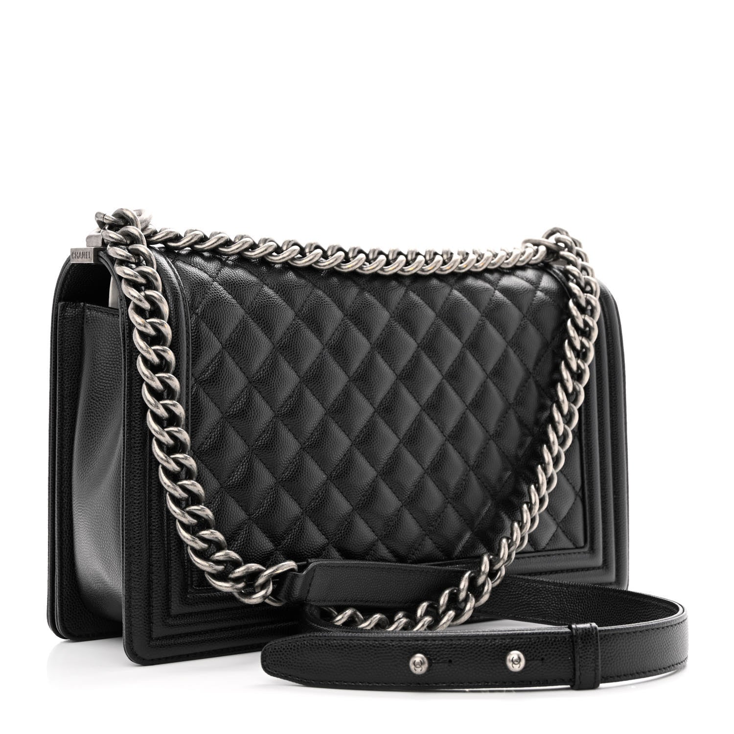 Chanel Caviar Quilted New Medium Boy Flap Black 3 of 10