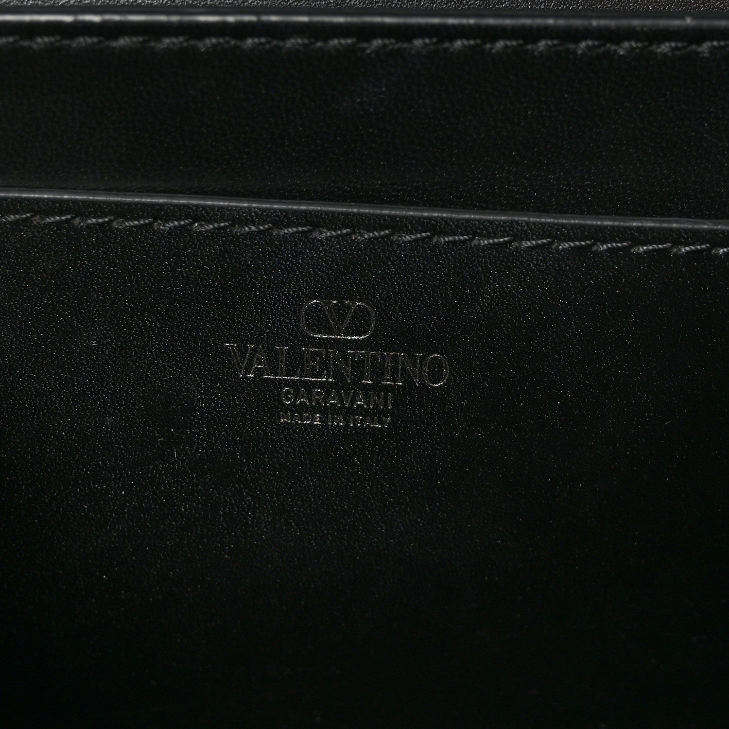 Valentino Garavani Smooth Calfskin Enamel Tonal Rockstud23 Shoulder Bag Black 6 of 9