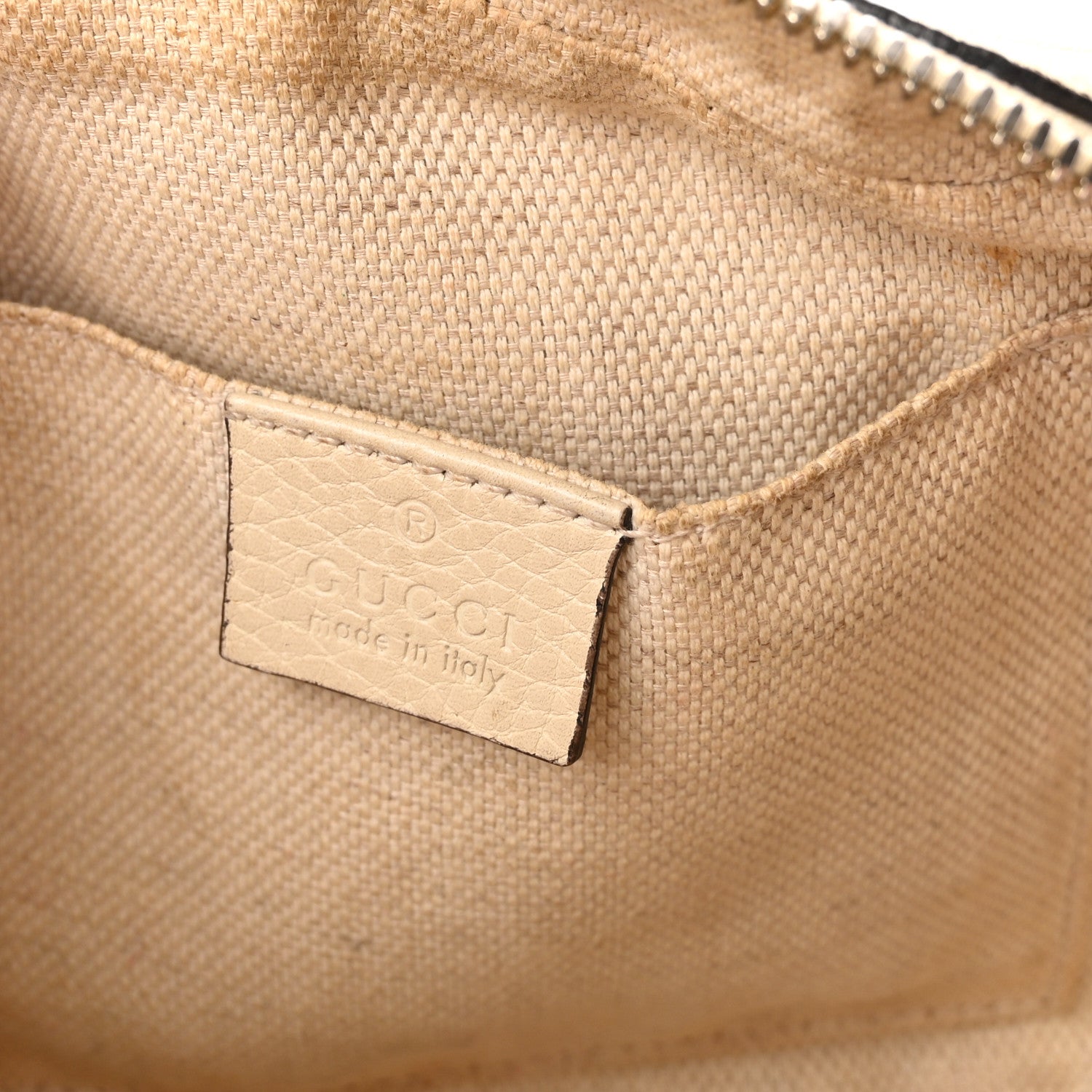 Gucci Pebbled Calfskin Small Soho Disco Bag Off White 6 of 10