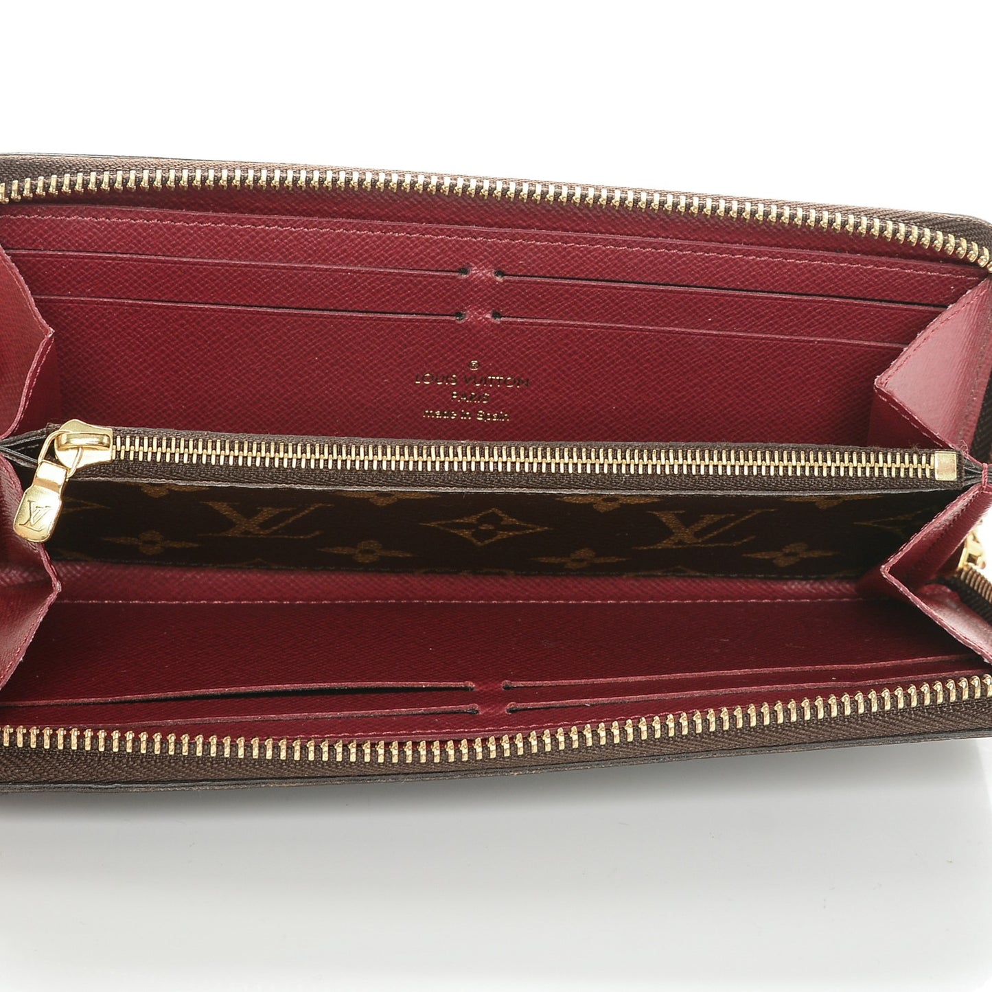 Monogram Clemence Wallet Fuchsia