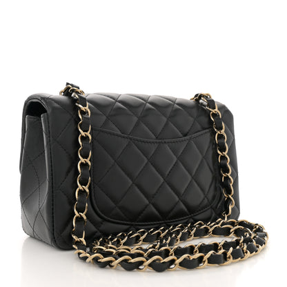 Chanel Lambskin Quilted Mini Rectangular Flap Black 3 of 10