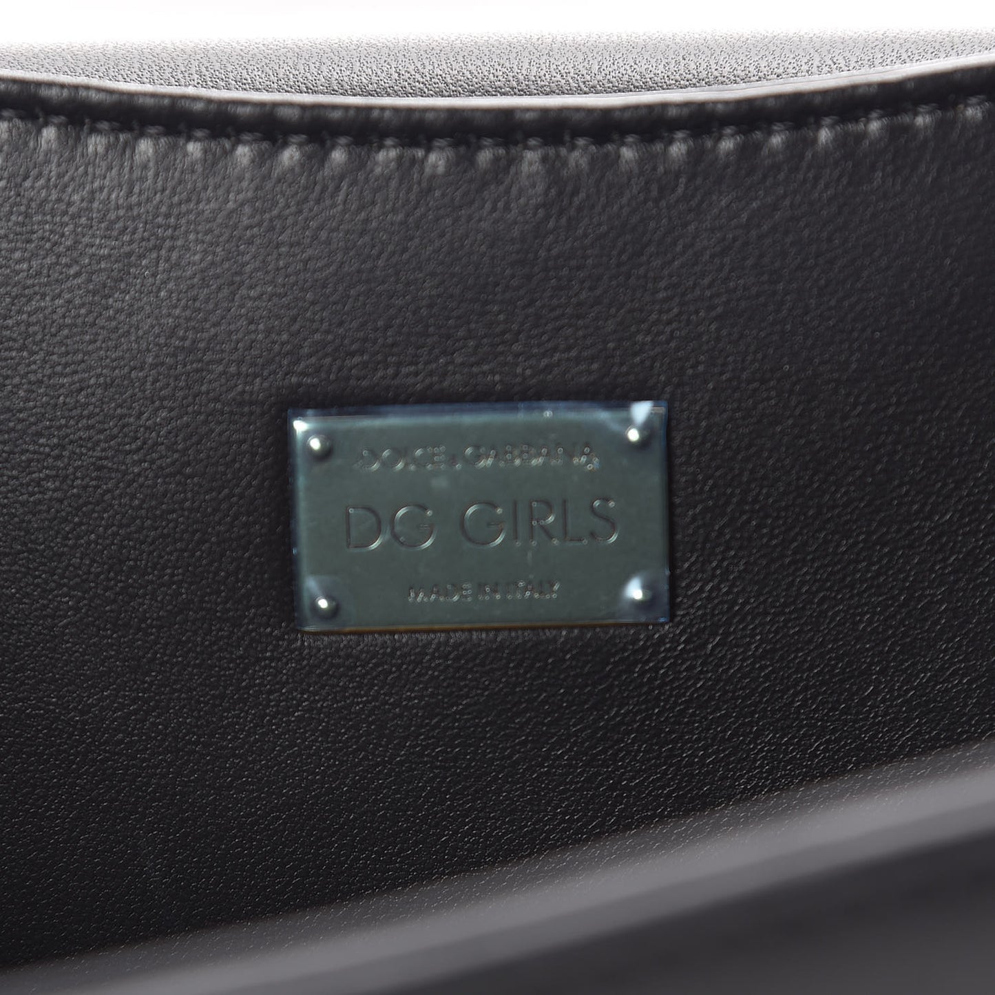 Nappa DG Girls Shoulder Bag Black