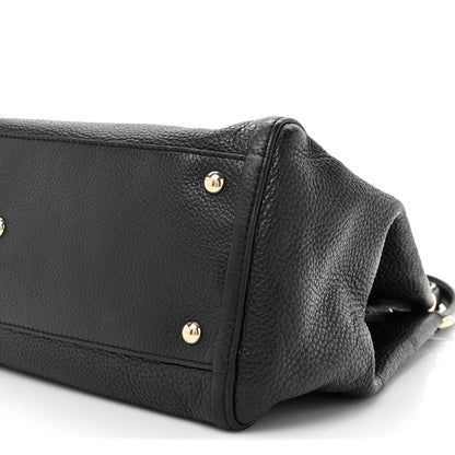 Gucci Pebbled Calfskin Medium Soho Shoulder Bag Black 9 of 10