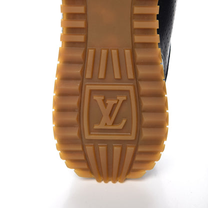 Louis Vuitton X SUPREME Calfskin Run Away Sneakers 7.5 Black 6 of 9