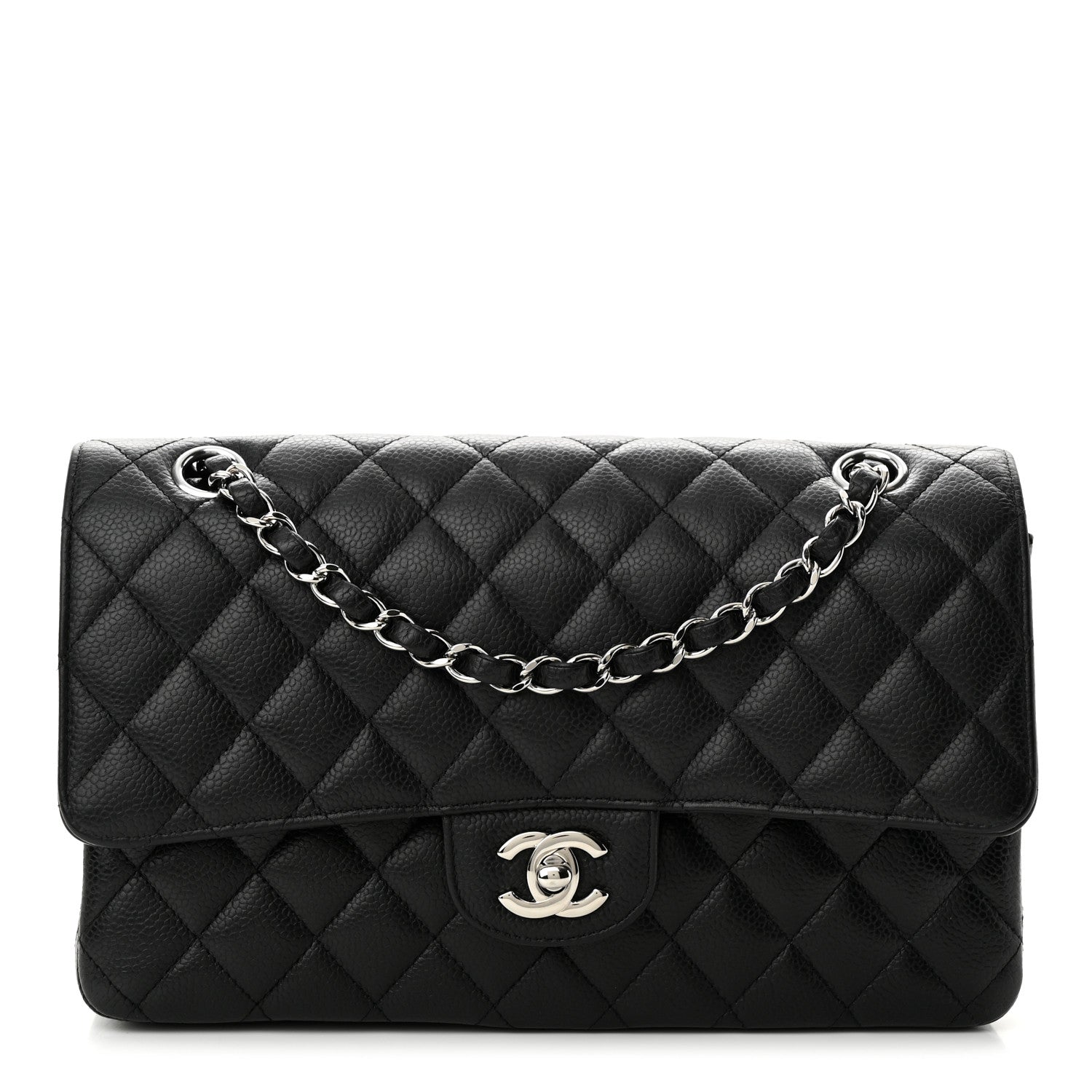 Chanel Caviar Quilted Medium Double Flap Black 1 of 11