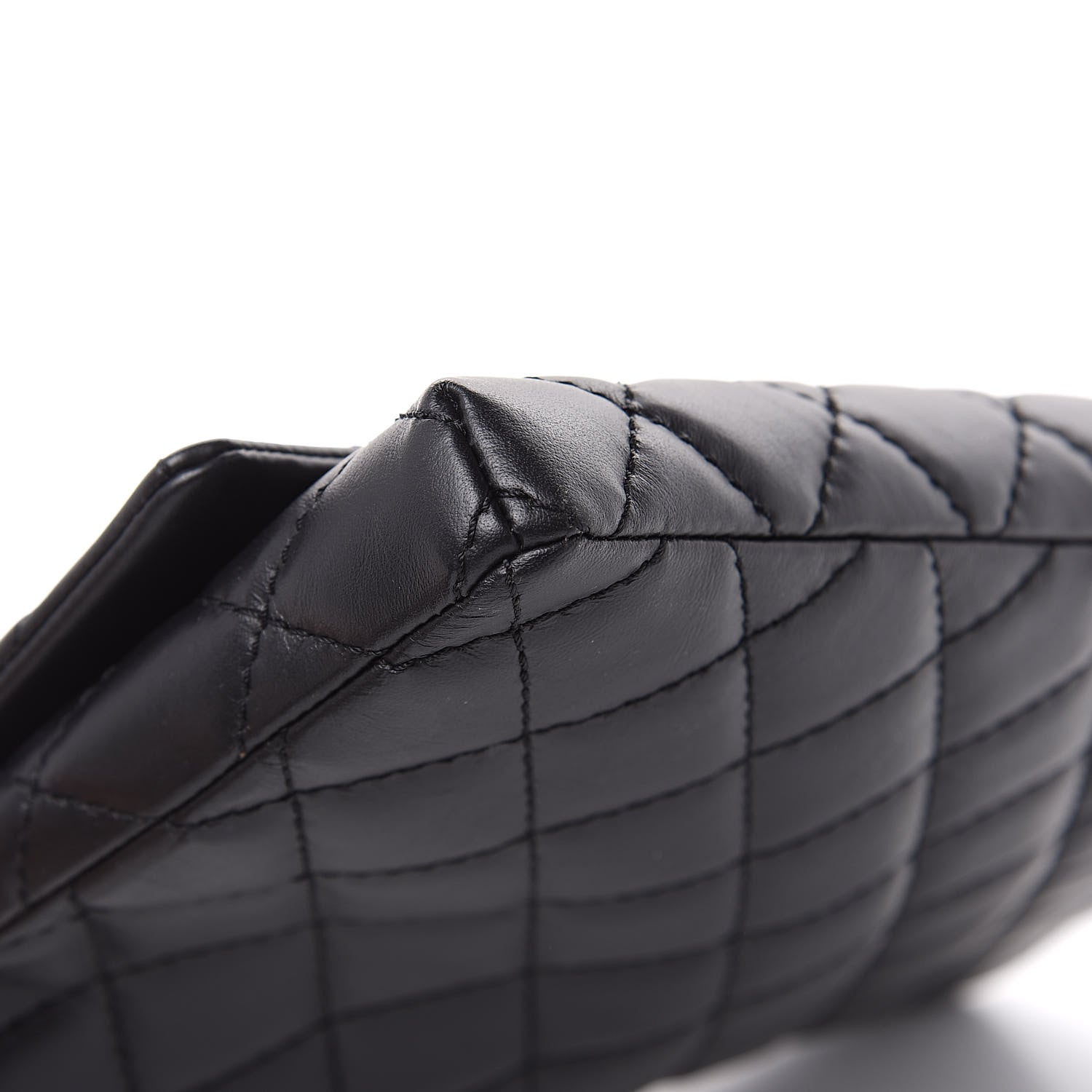 Chanel Aged Calfskin Quilted Reissue 2.55 Clutch Black 8 of 9