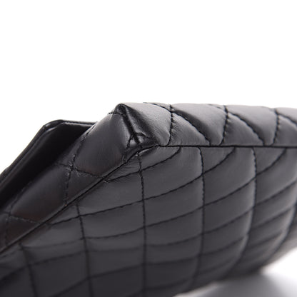 Chanel Aged Calfskin Quilted Reissue 2.55 Clutch Black 8 of 9