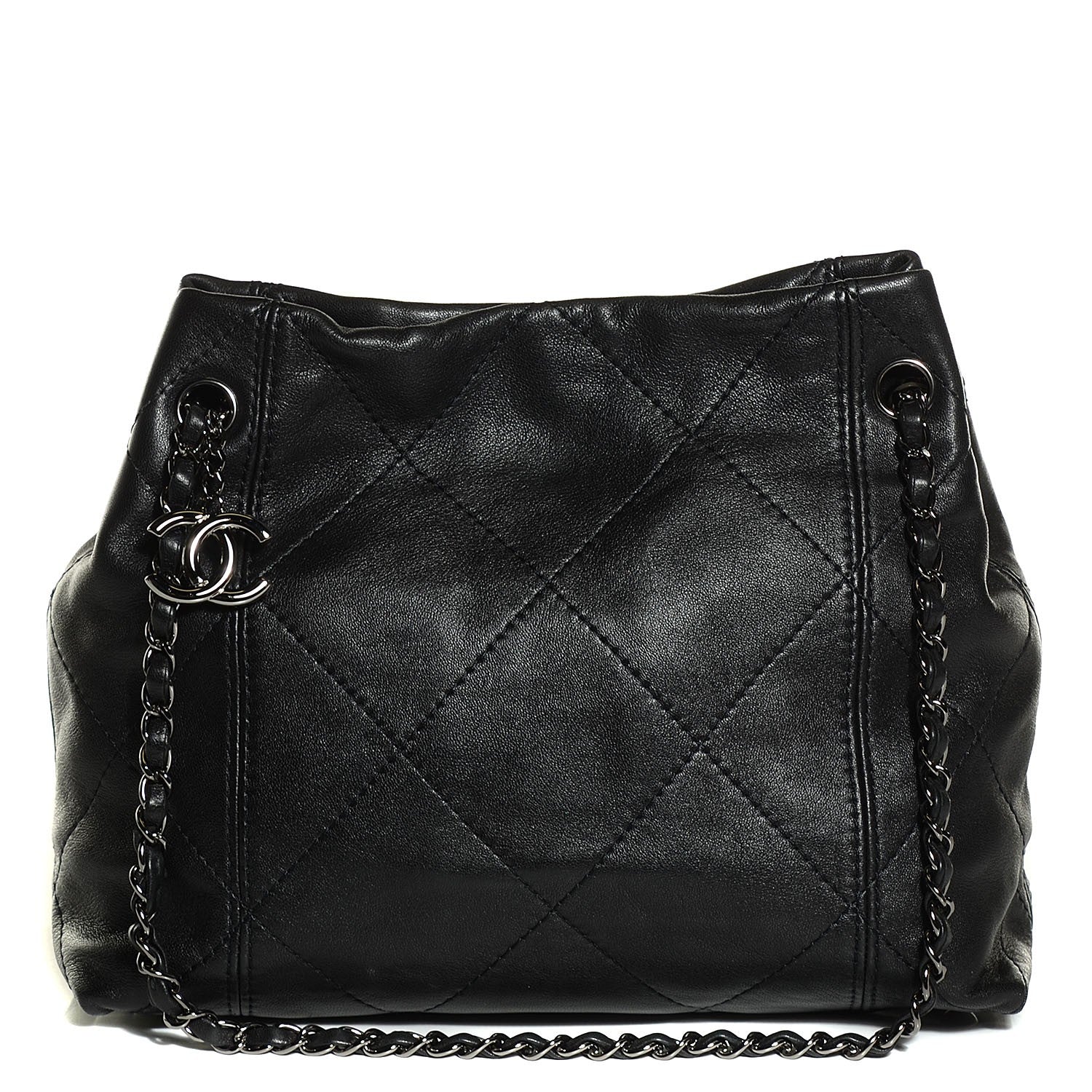 Chanel Lambskin Quilted Small Soft Touch Shoulder Bag Black 1 of 7