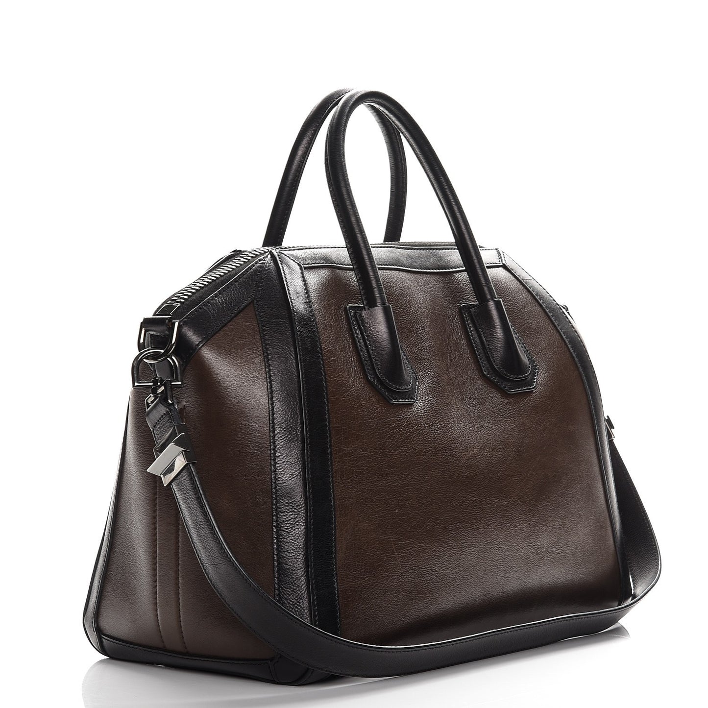 Calfskin Medium Bi-Color Antigona Brown Black