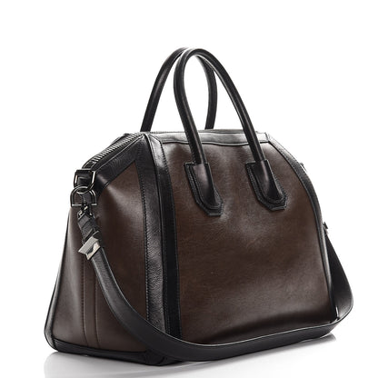 Givenchy Calfskin Medium Bi-Color Antigona Brown Black 4 of 13