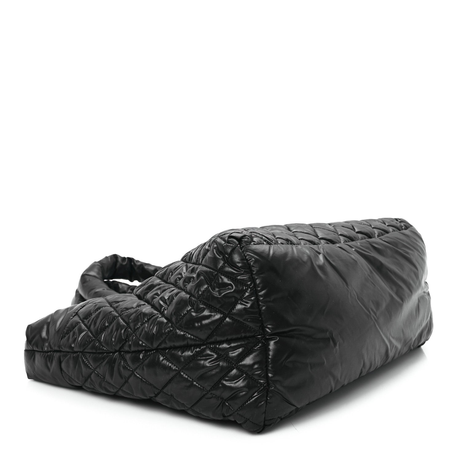 Chanel Nylon Quilted Large Coco Cocoon Tote Black 4 of 10
