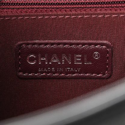 Chanel Calfskin Quilted Double Stitch New Medium Boy Flap Black 6 of 16