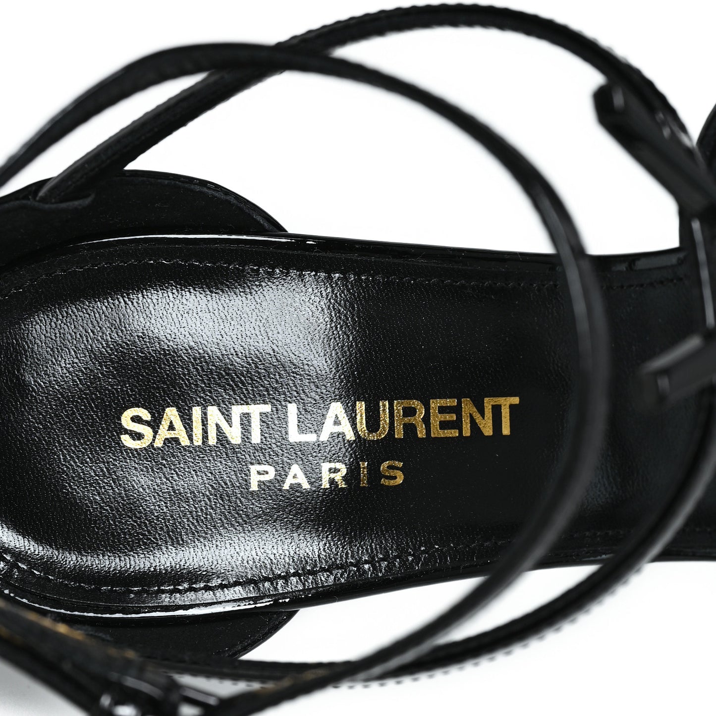Patent Cassandra 100 Ankle Strap Sandals 39 Black