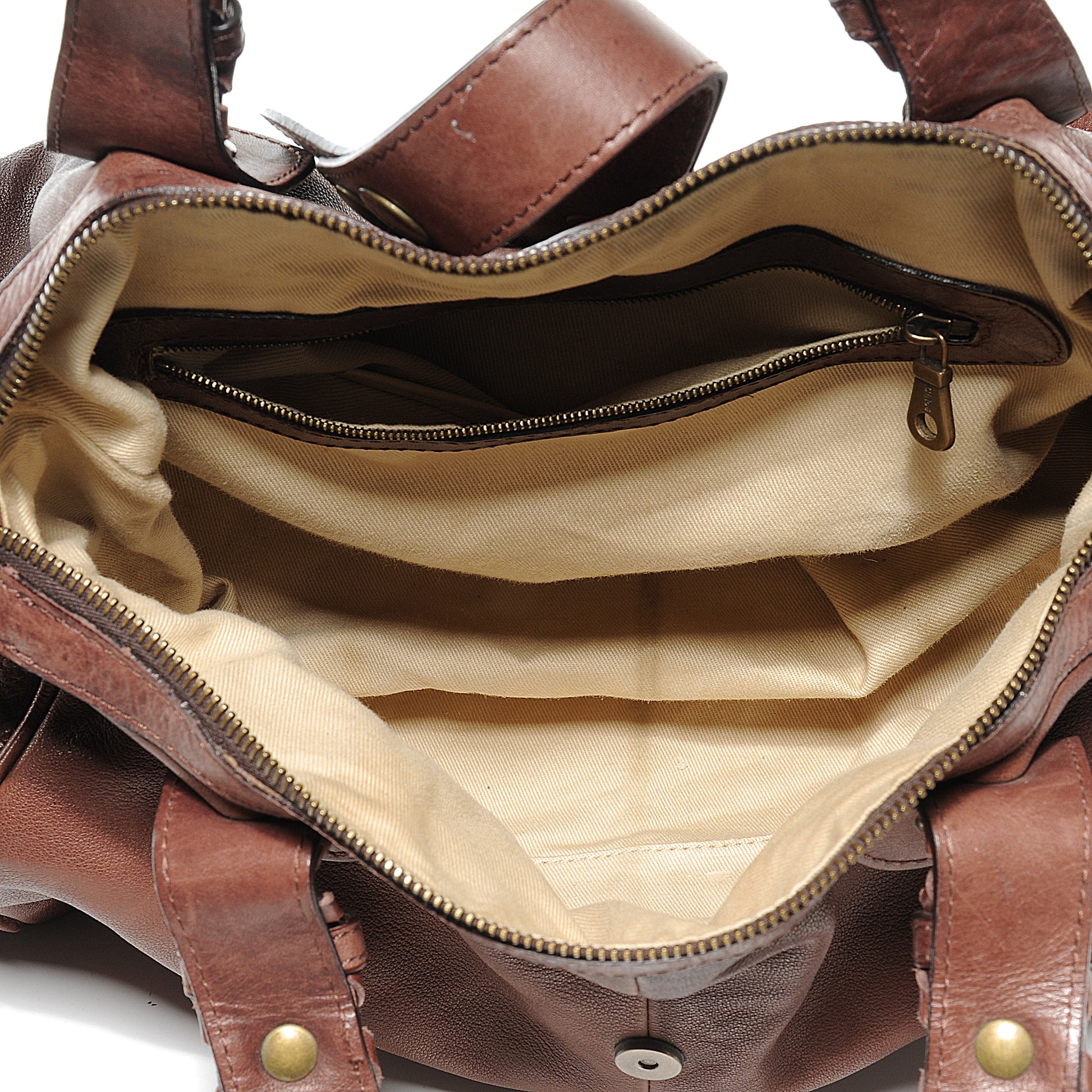 Chloe Calfskin Large Silverado Frame Bag Chocolate 5 of 9