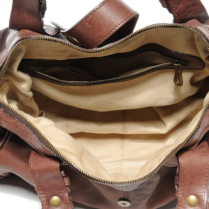 Chloe Calfskin Large Silverado Frame Bag Chocolate 5 of 9