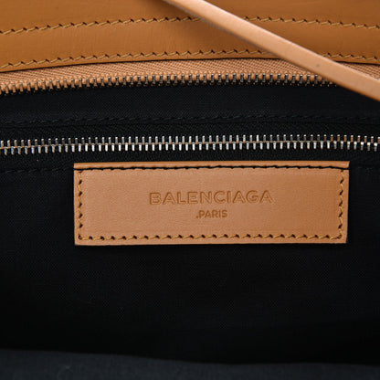 Balenciaga Calfskin Twill Perforated Classic Hardware City Tan 6 of 7