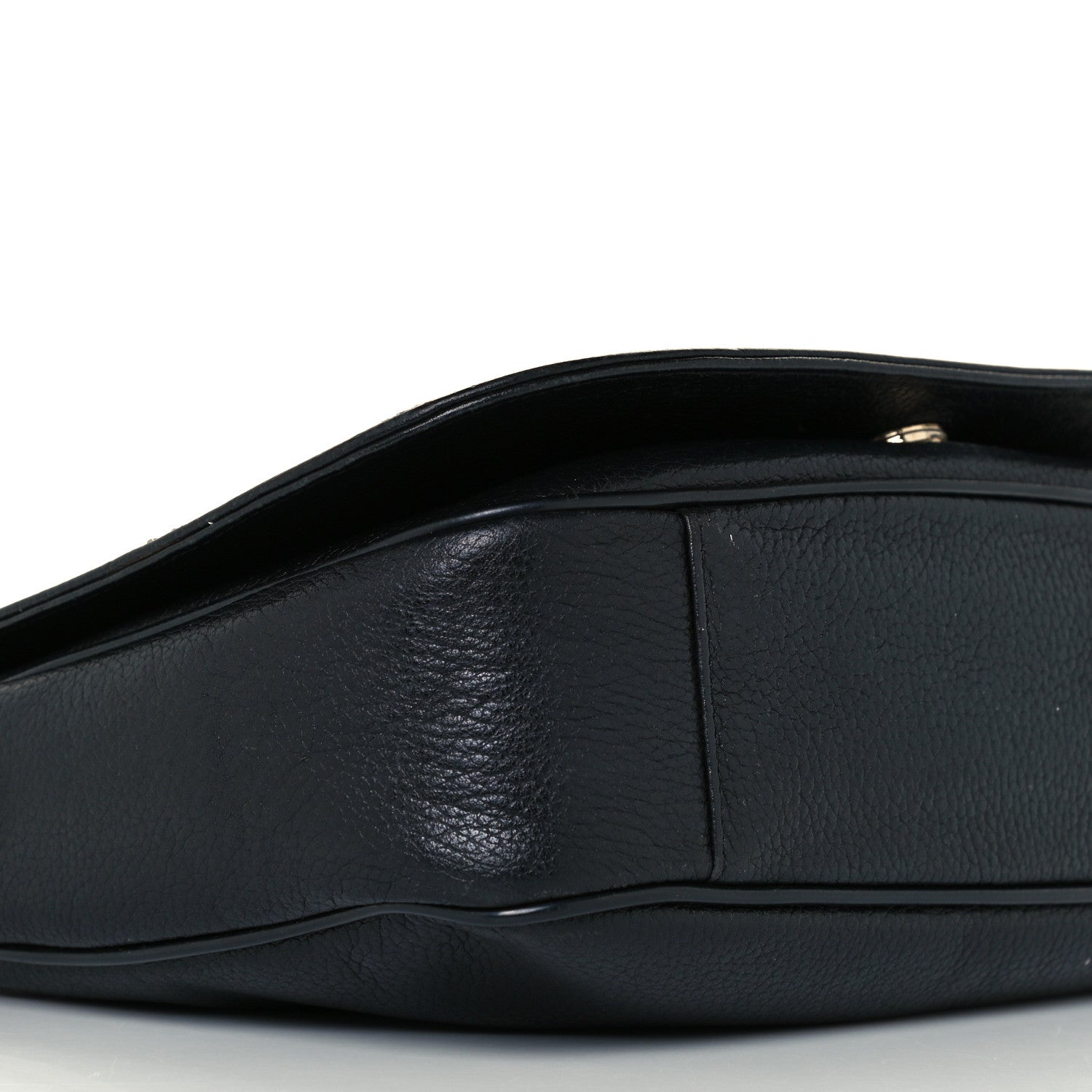 MCM Grained Calfskin Studded Crossbody Bag Black 8 of 9