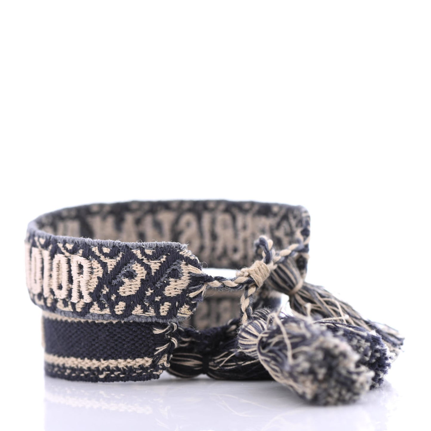 Woven Cotton J'Adior Friendship Bracelet Set Navy