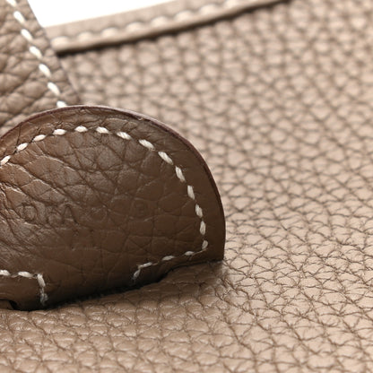 Hermes Taurillon Clemence Evelyne III PM Etoupe 7 of 9