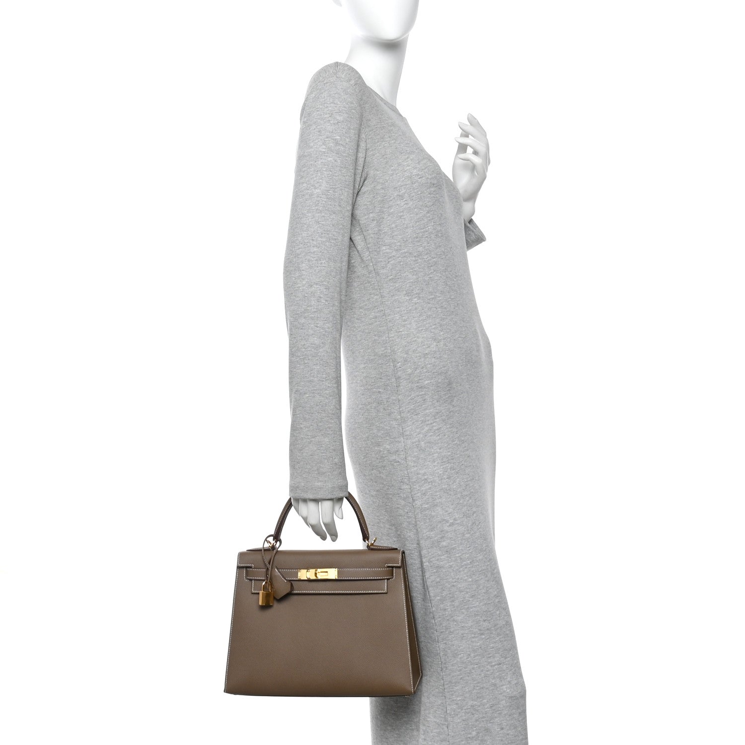 Hermes Epsom Kelly Sellier 28 Etoupe 2 of 17
