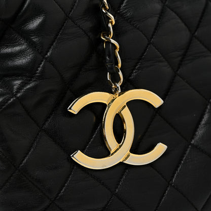 Chanel Lambskin Quilted Tote Black 25 of 30