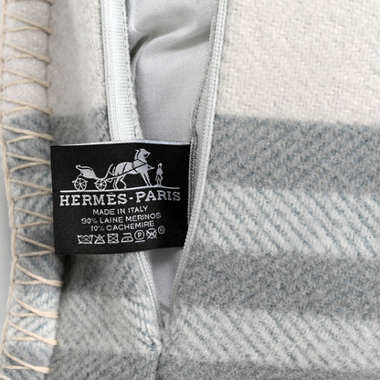 Hermes Wool Cashmere Ithaque Pillow Gris Perle 3 of 3