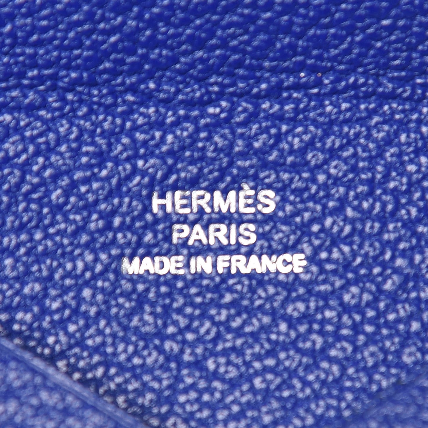Chevre Mysore Calvi Card Case Bleu Electrique