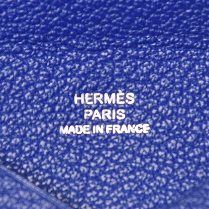 Hermes Chevre Mysore Calvi Card Case Bleu Electrique 6 of 8
