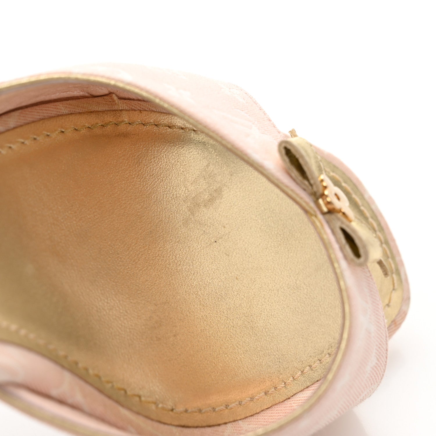 Louis Vuitton Monogram Bow Kitten Heel Sandals 39.5 Pink 10 of 12