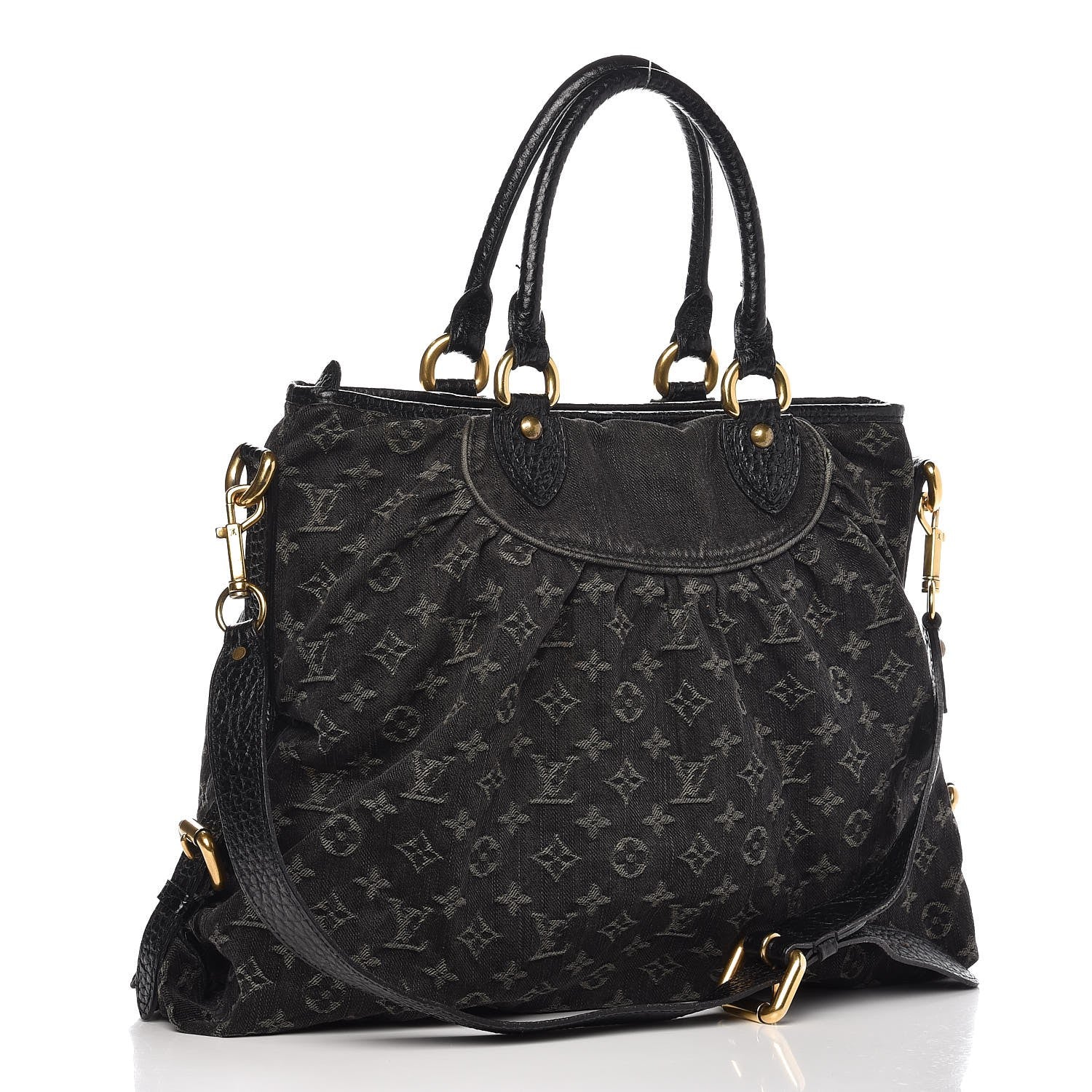 Louis Vuitton Denim Neo Cabby GM Black 3 of 8