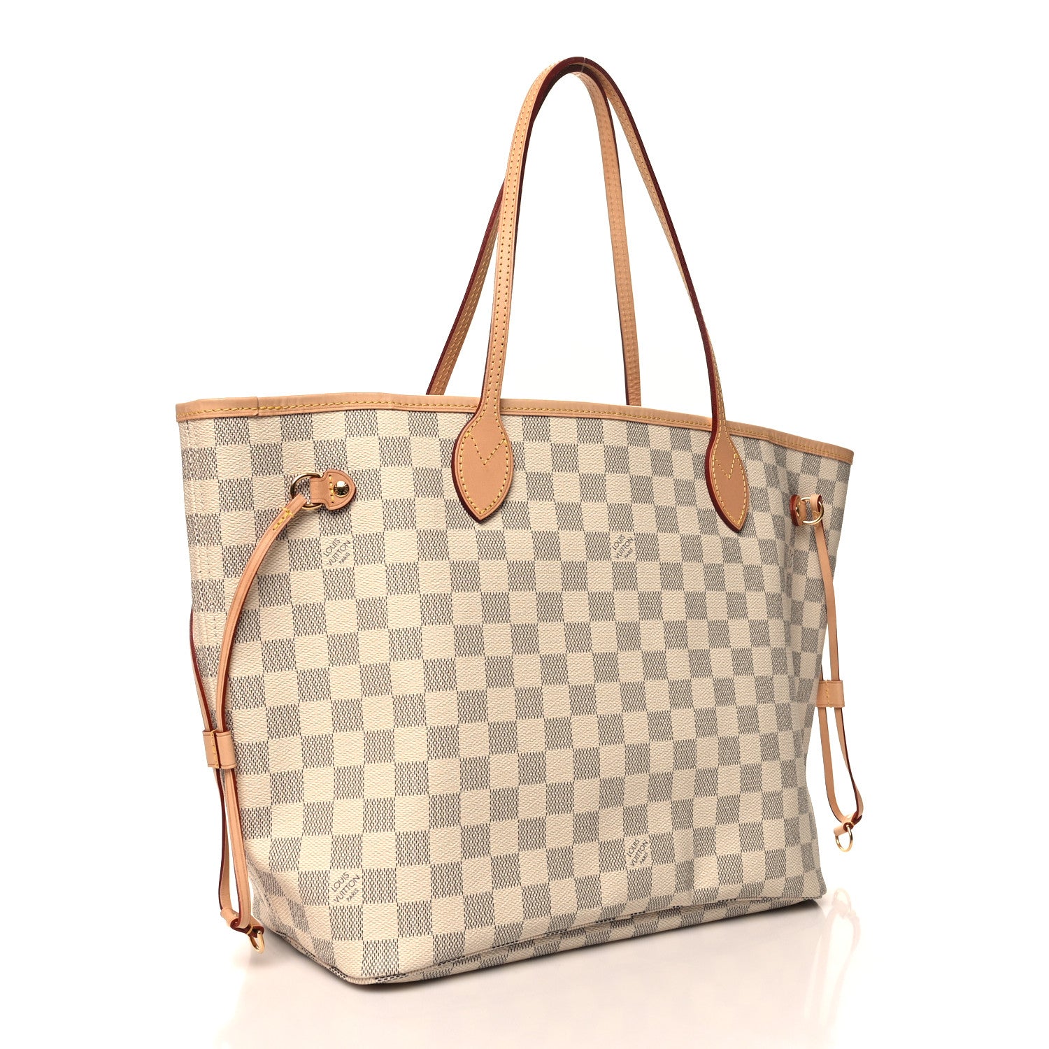 Louis Vuitton Damier Azur Neo Neverfull MM Rose Ballerine 4 of 12