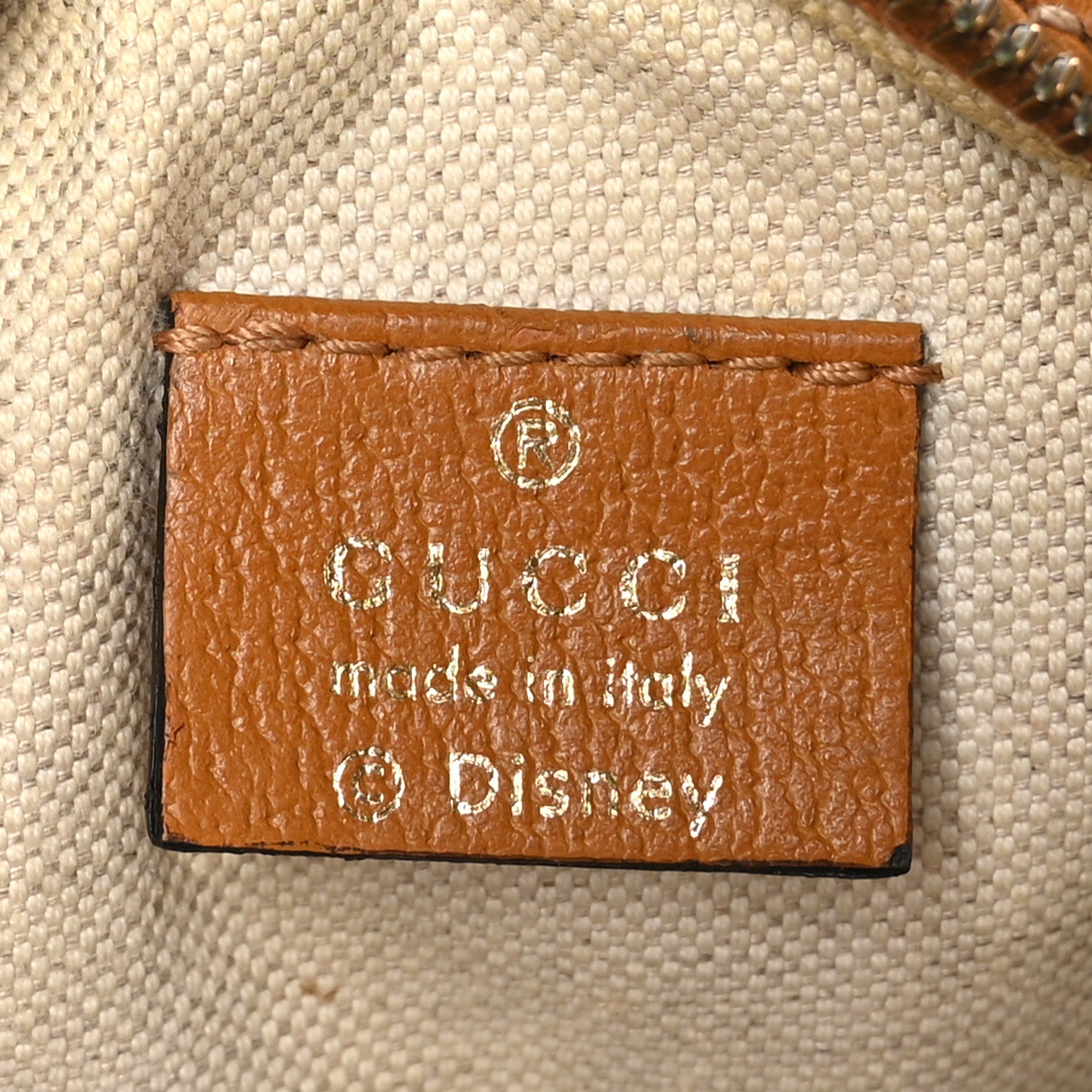 Gucci X DISNEY Mini Vintage GG Supreme Monogram Mickey Mouse Round Shoulder Bag Beige Vintage Sun Oil 6 of 12