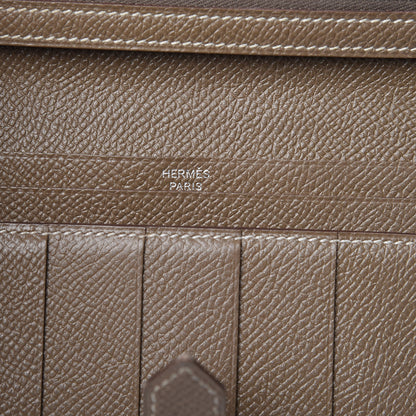 Hermes Epsom Bearn Gusset Wallet Etoupe 6 of 12