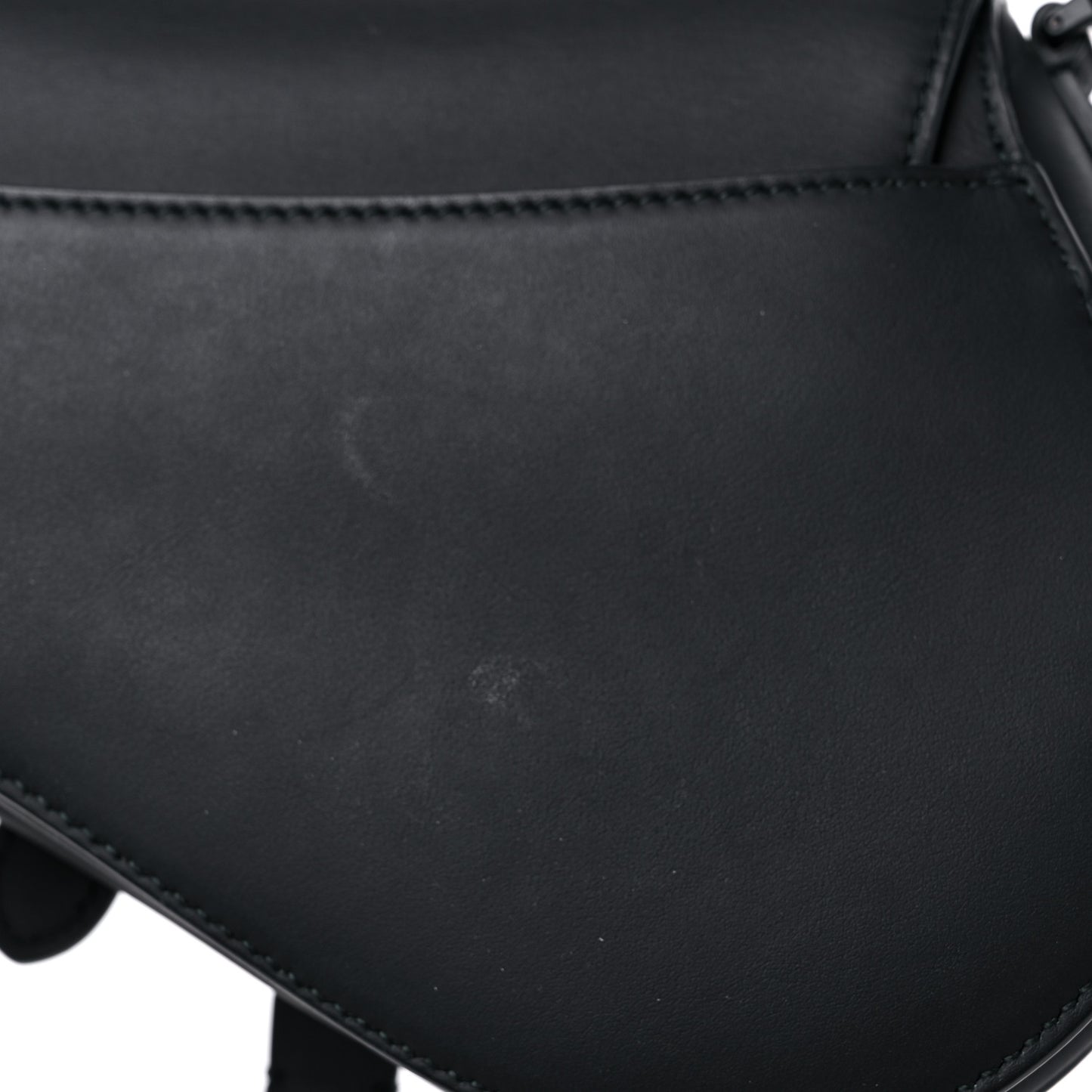 Ultra Matte Calfskin Mini Saddle Bag Black