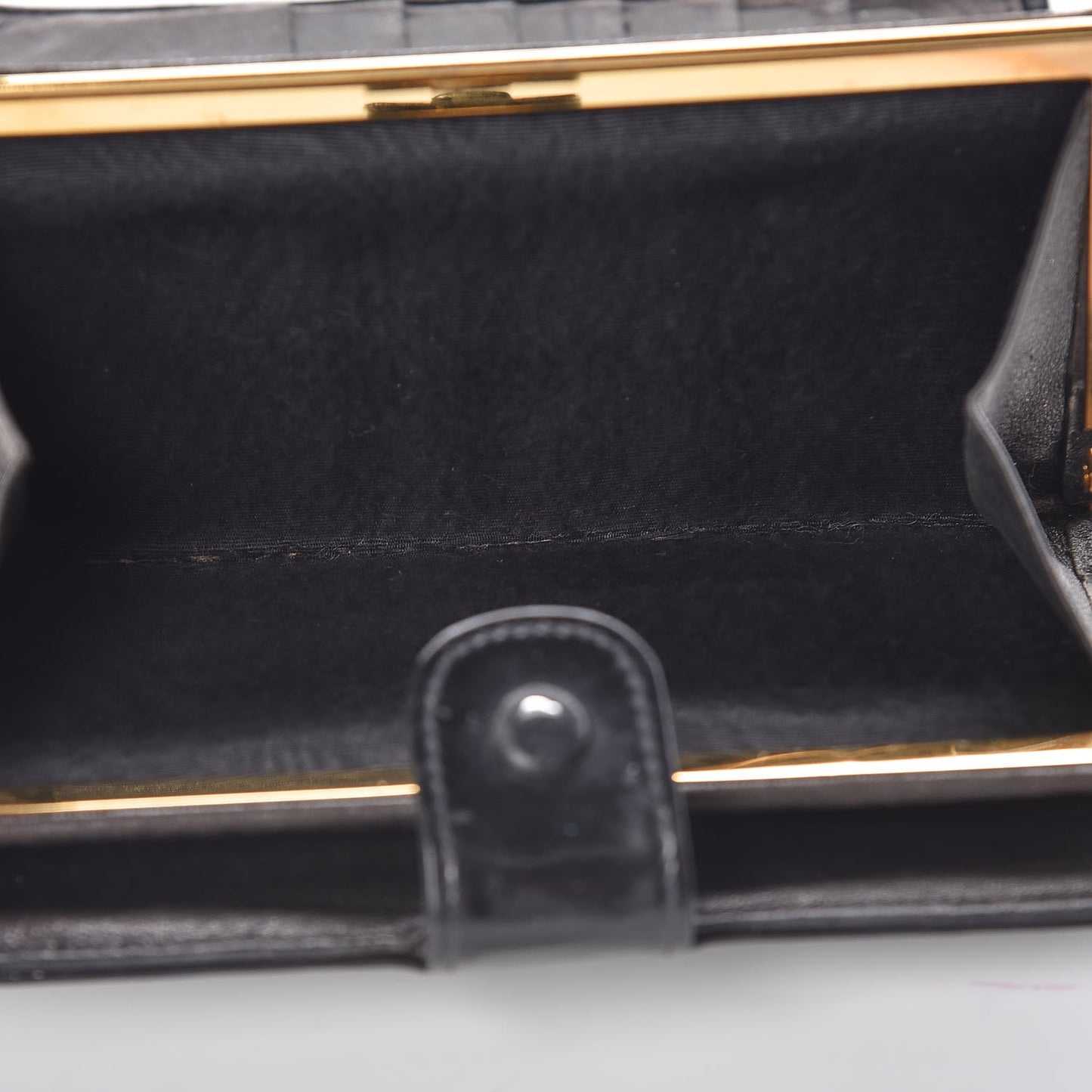 Patent Timeless CC French Wallet Black