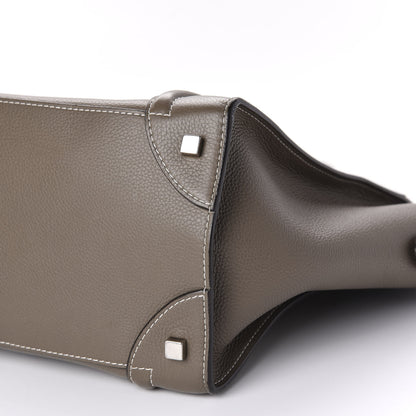 Celine Drummed Calfskin Mini Luggage Bag Souris 7 of 10