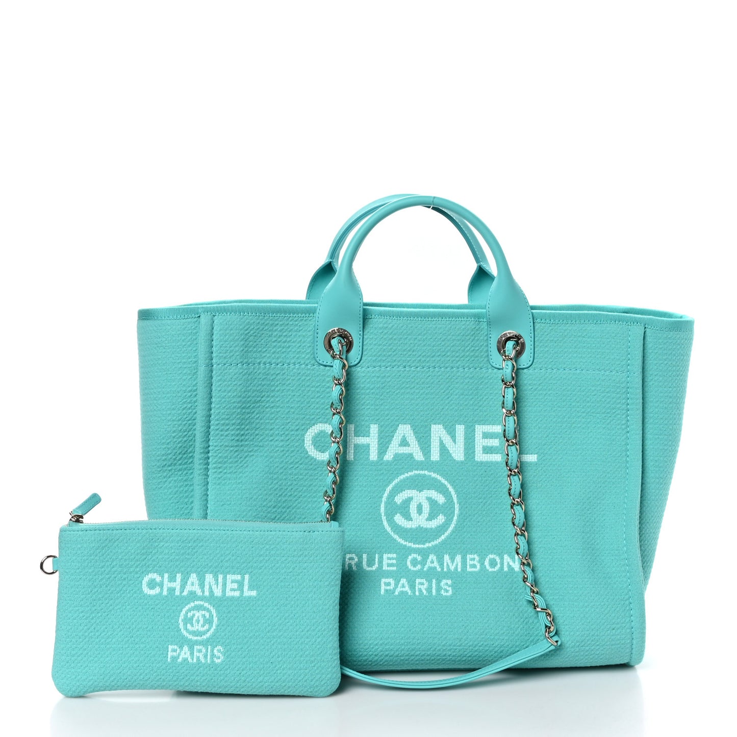 Mixed Fibers Medium Deauville Tote Turquoise