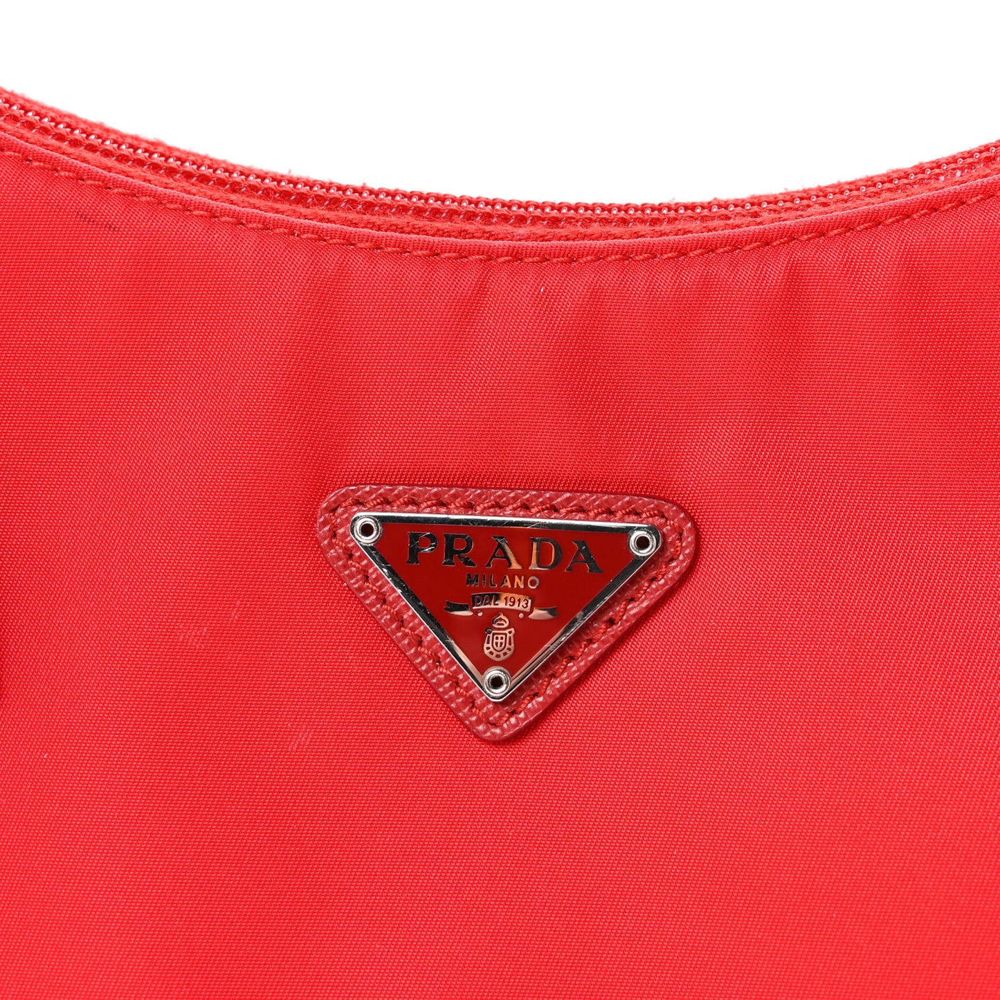 Tessuto Nylon Mini Re-Edition 2000 Bag Rosso