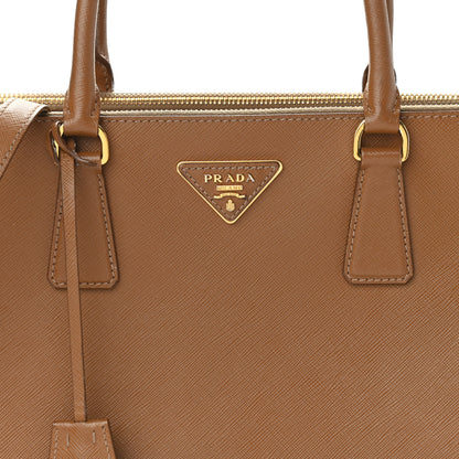 Prada Saffiano Medium Galleria Double Zip Tote Caramel 8 of 12