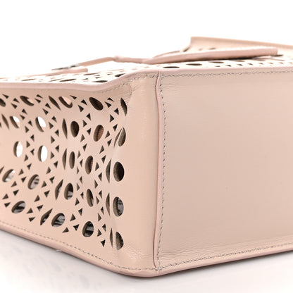 Alaia Calfskin Laser Cut Garance Tote Nude 8 of 9