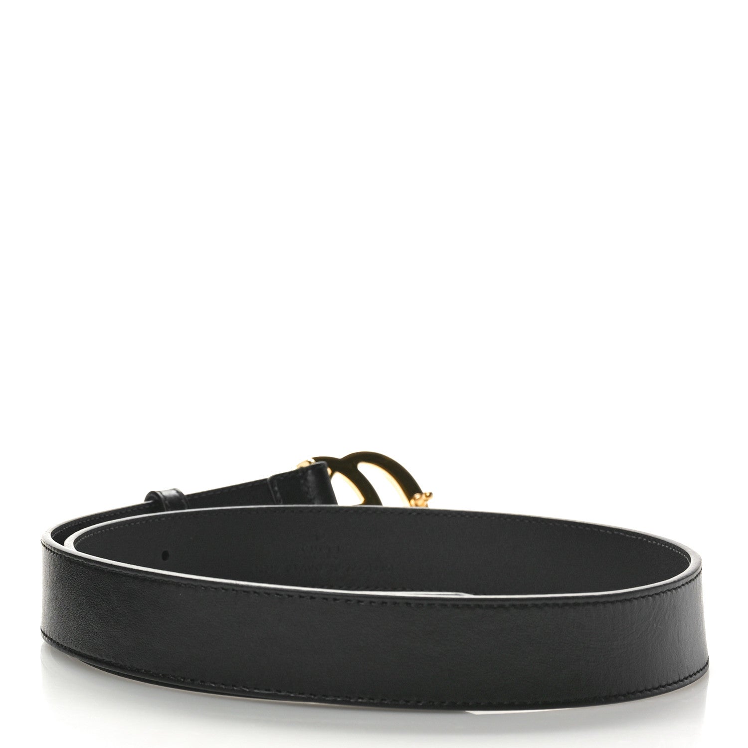 Gucci Calfskin Double G 30mm Belt 80 32 Black 2 of 7