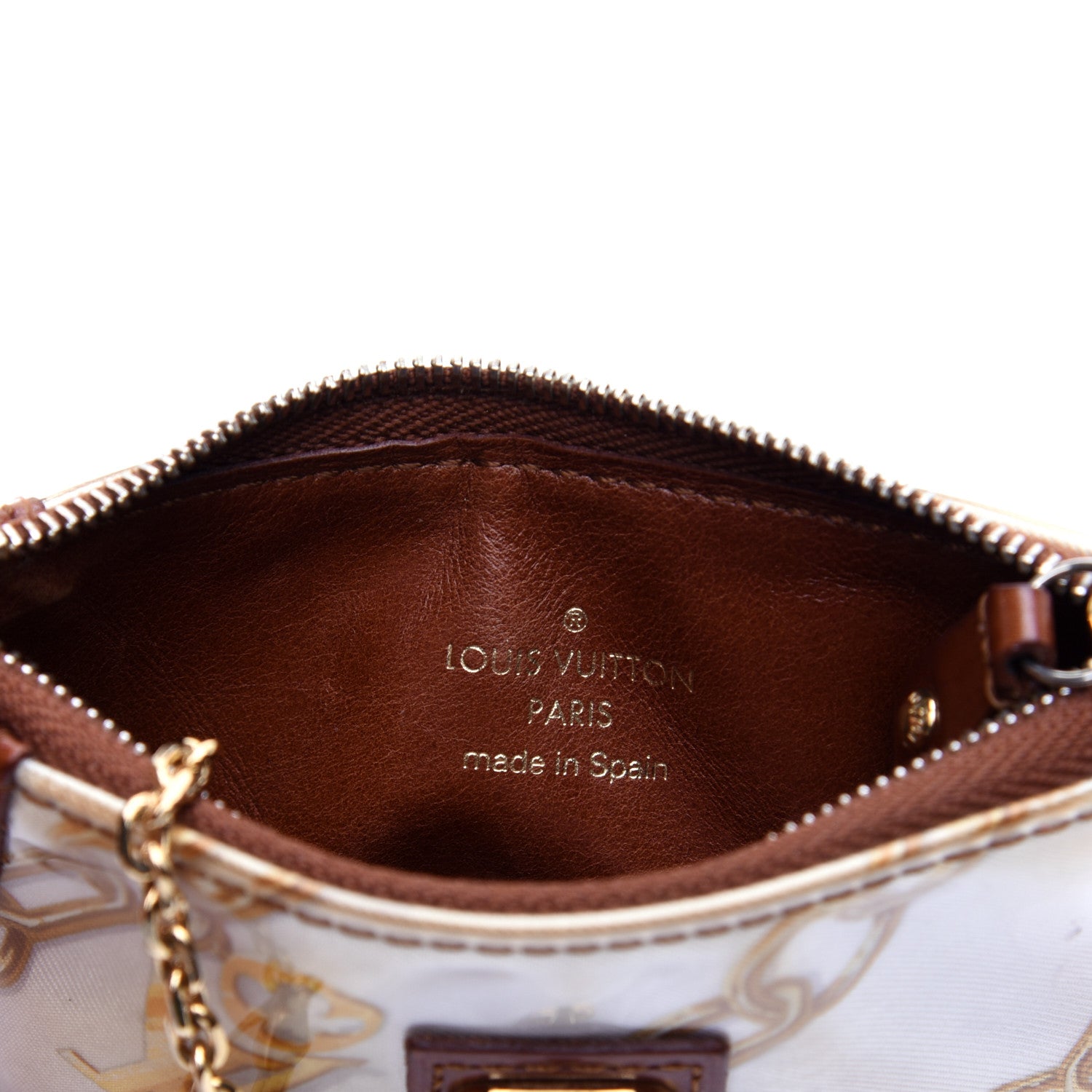 Louis Vuitton Monogram Charms Key Pouch White 8 of 12