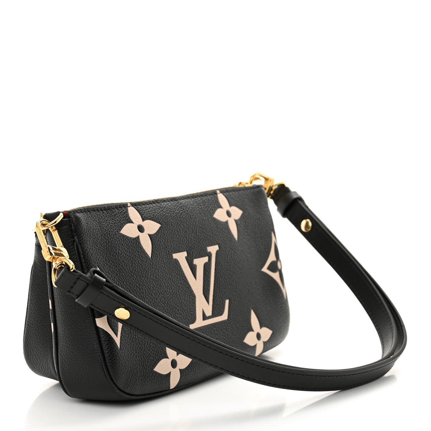 Louis Vuitton Empreinte Monogram Giant Multi Pochette Accessories Black Beige 3 of 9